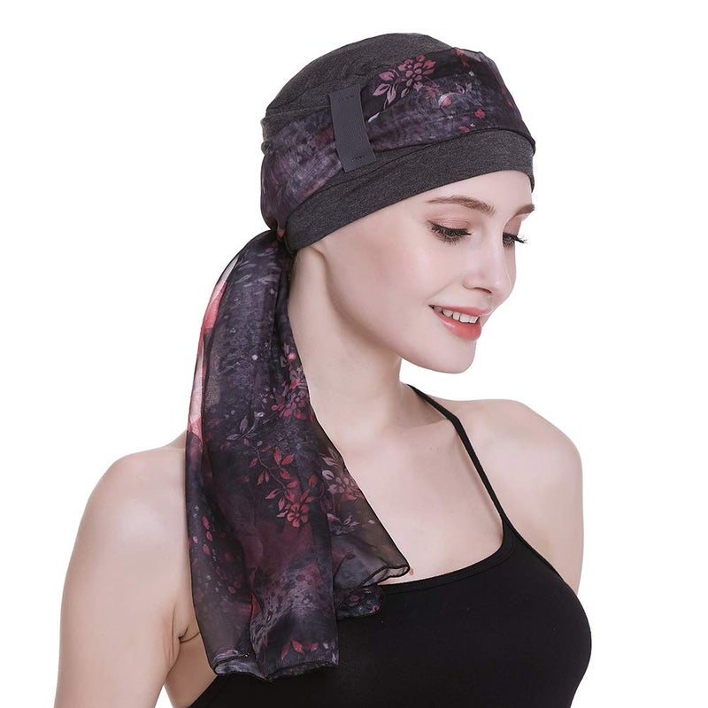 FocusCare Comfy Sleep Beanies for Hair Loss Cap for Chemo Women Viscose Hats - Image 5